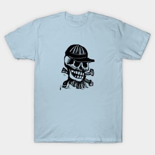 Calaveras with baseball cap. T-Shirt